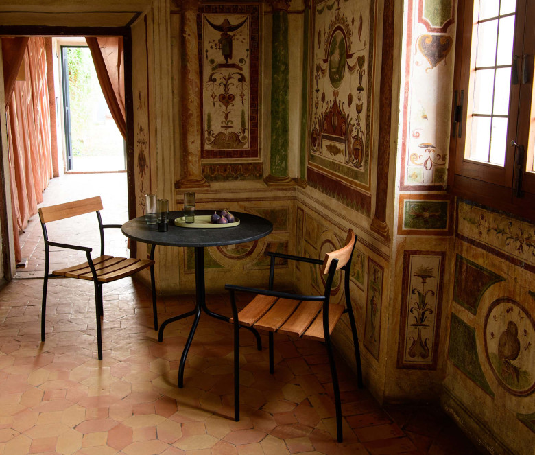 Table de jardin ronde pour 2 personnes - Cicala