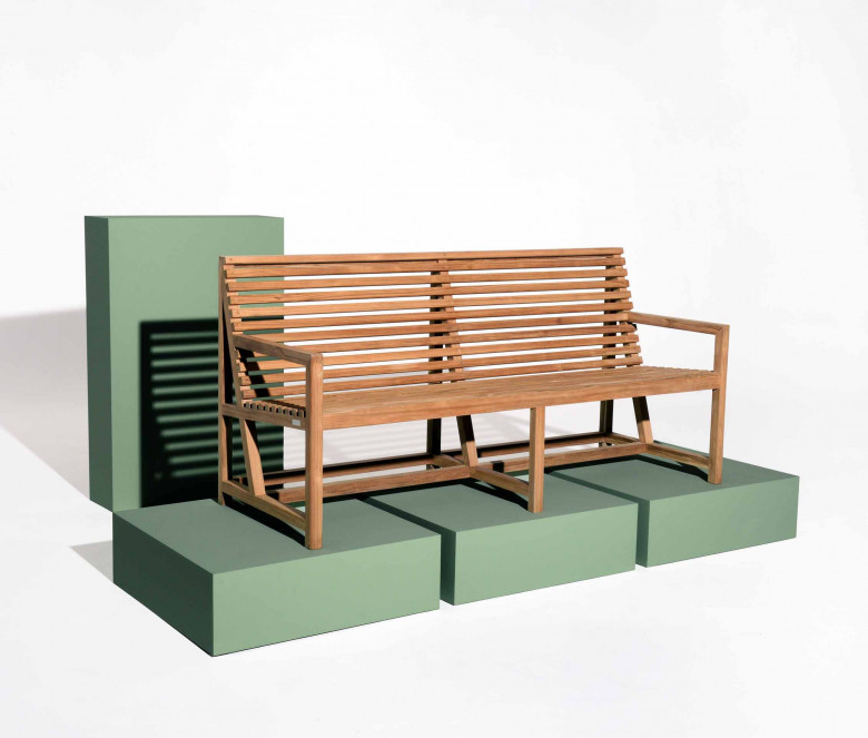 Banc en teck design