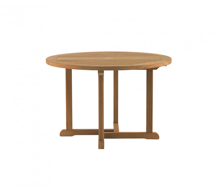 Table ronde en teck Ø 110 cm