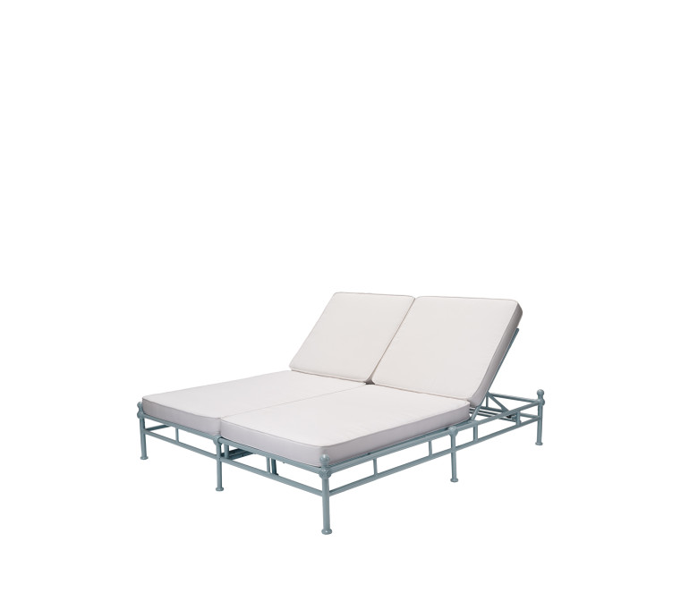 2-Sitzer daybed aus aluminium blau 1800