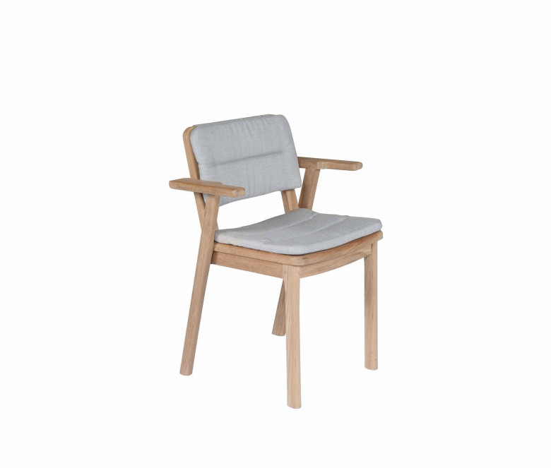 Fauteuil empilable en teck