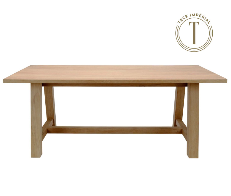 Table rectangulaire en teck