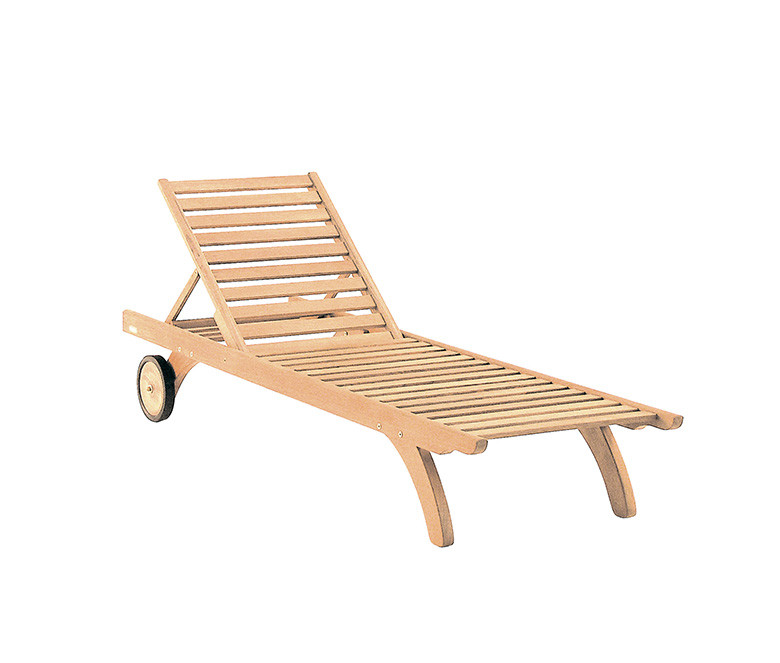 Chaise longue en teck