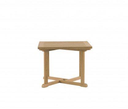 Quadratischer Tisch aus Teakholz