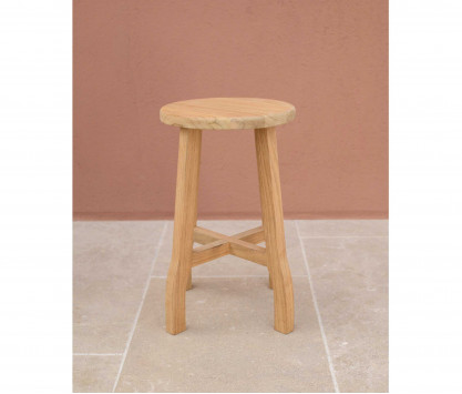 Hocker aus Teakholz