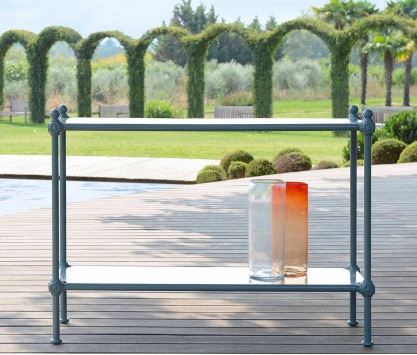 Aluminium-Konsole – BLAU Aluminium-Konsole – BLAU