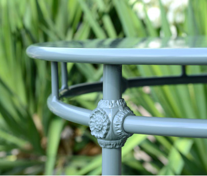 Beistelltisch aus Aluminium Ø 60 cm - BLAU