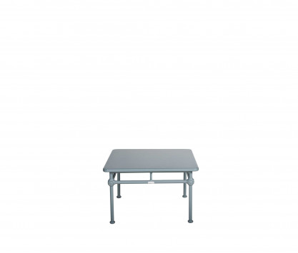 Quadratischer Couchtisch aus Aluminium 75 × 75 cm – BLAU