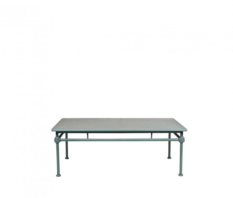 Table basse rectangulaire en aluminium - 1800 BLEU