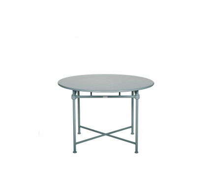 Runder Tisch aus Aluminium Ø 110 cm – BLAU