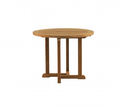 Runder Tisch aus Teakholz Ø 90 cm