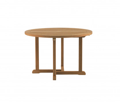 Runder Tisch aus Teakholz Ø 110 cm