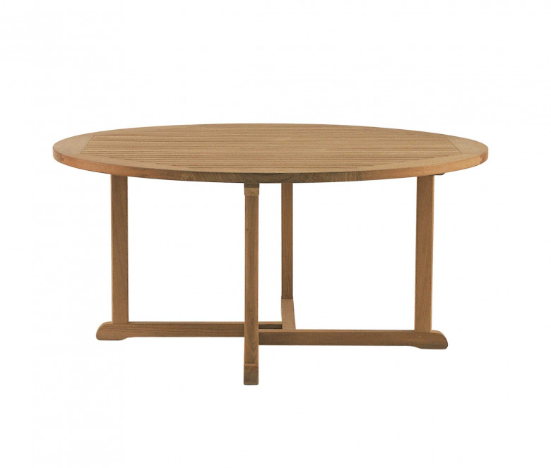 Table ronde en teck Ø 150 cm