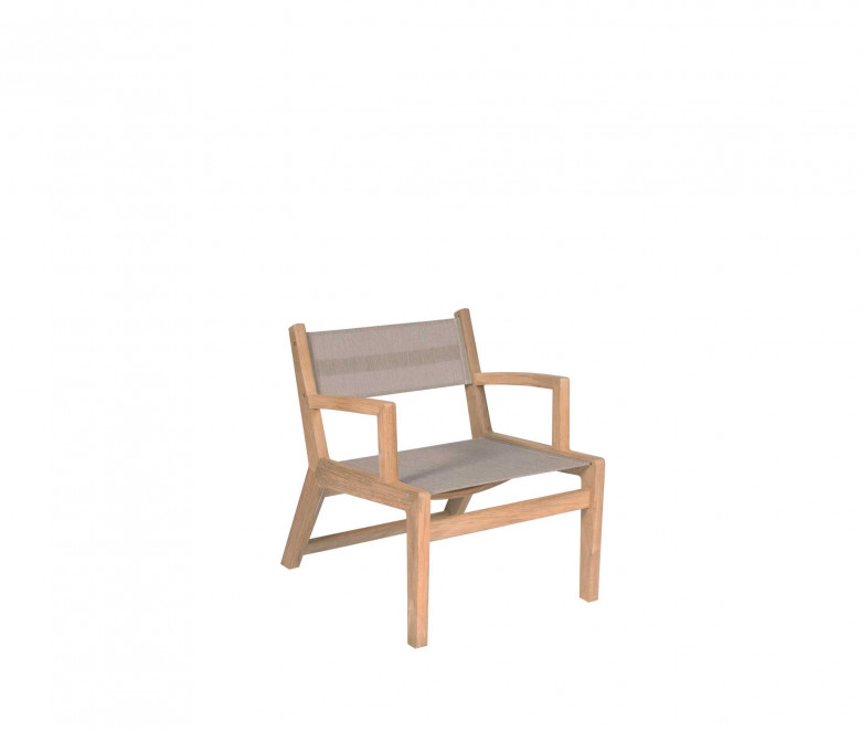 Fauteuil bas de jardin Eden taupe