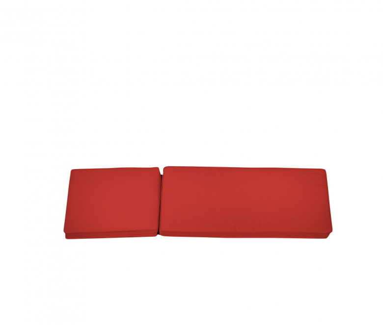 Matelas chaise longue rouge - Camarat XL