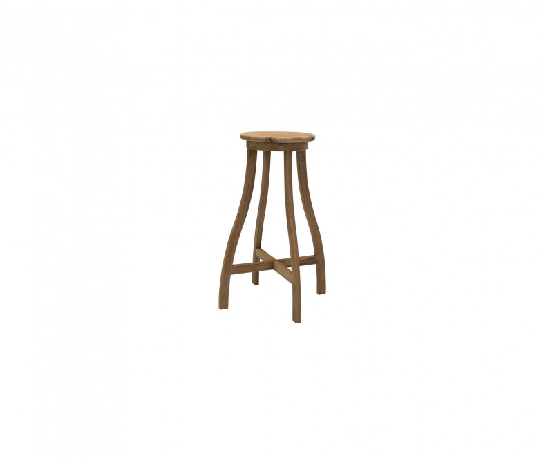 Teak bar stool