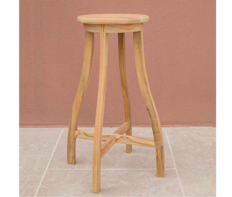 Teak bar stool