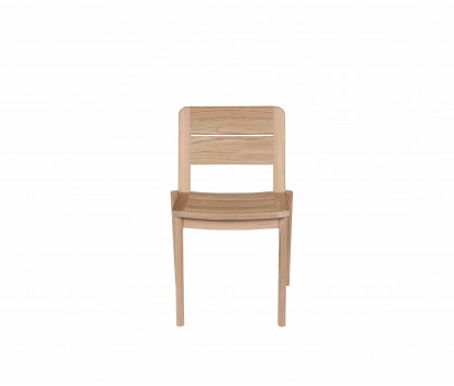 Teak stackable chair