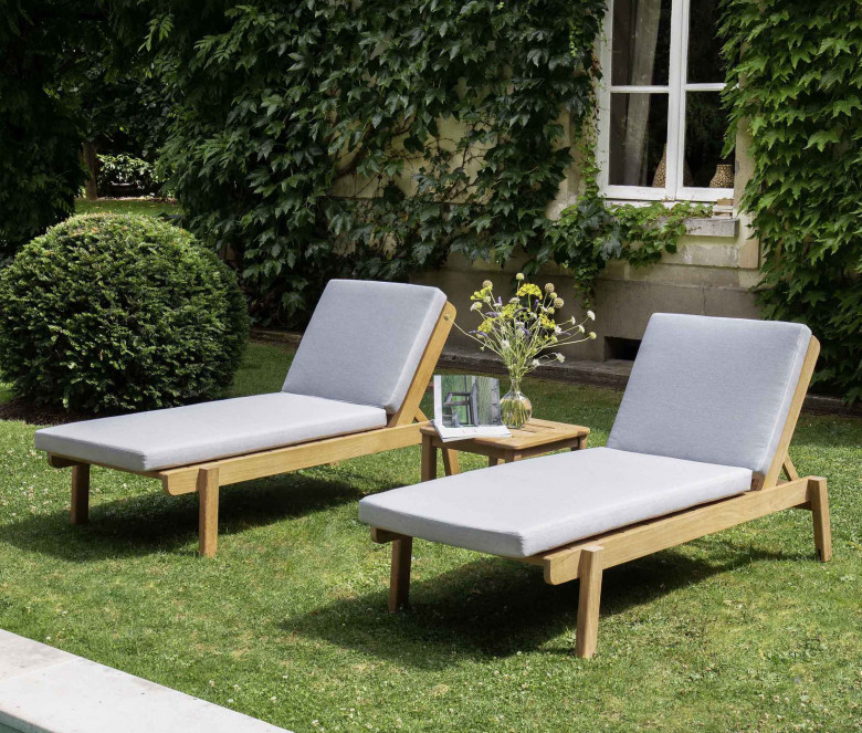 Teak square coffee table