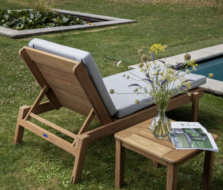 Teak square coffee table