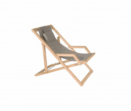 Eden taupe Batyline deckchair