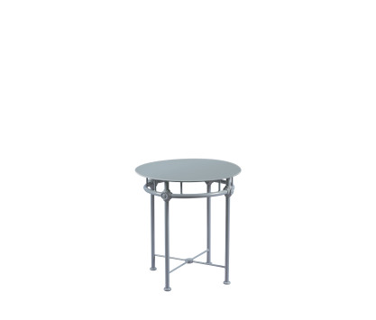 Aluminum gueridon table Ø 60 cm - BLUE