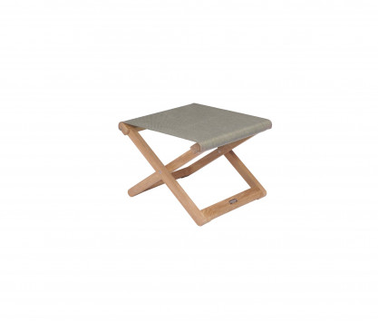 Eden taupe folding footrest Batyline fabric