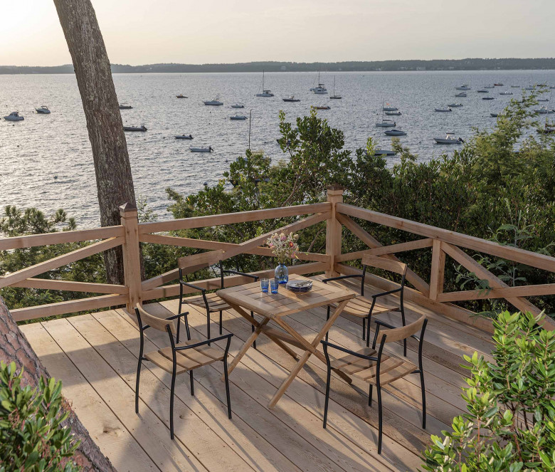 Folding table in teak - Copacabana