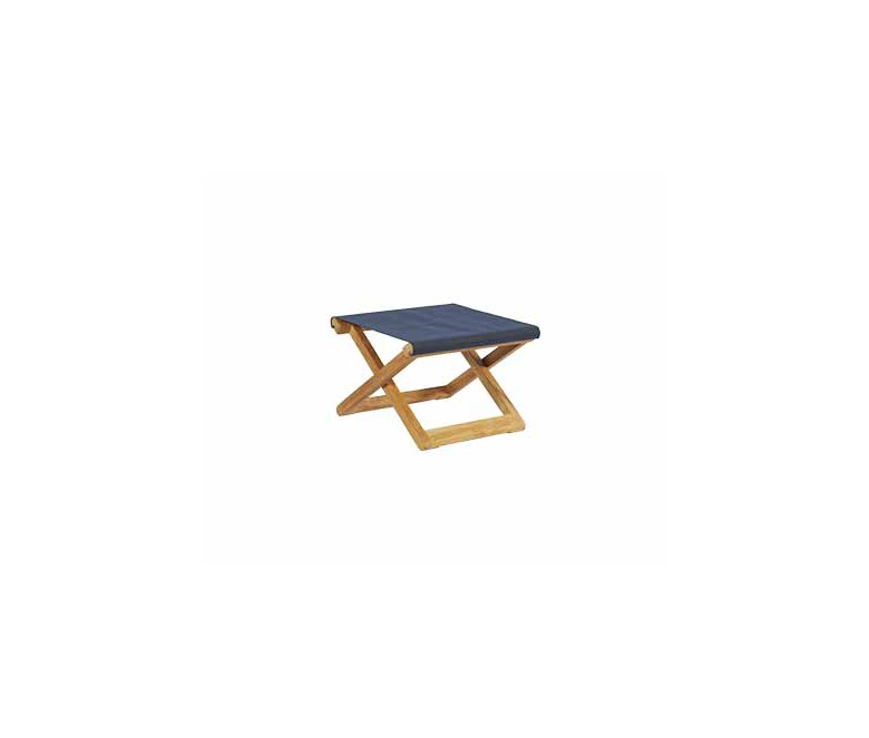 blu folding footrest Batyline fabric