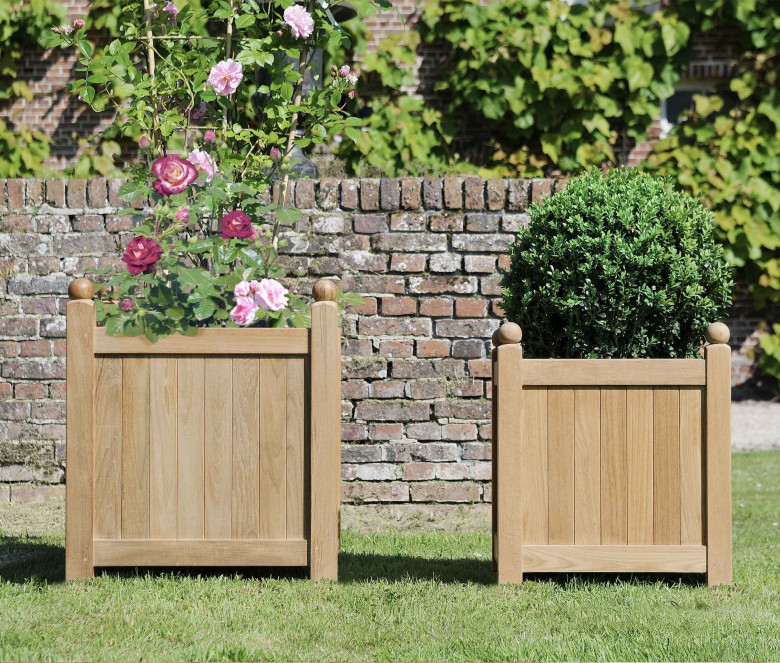 Teak Planter 52 x 52 cm - Versailles