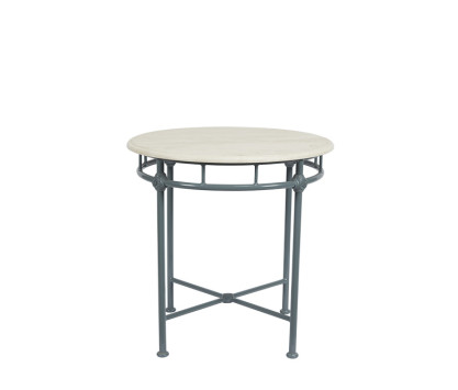 1800 Bistrot table - white marble tabletop