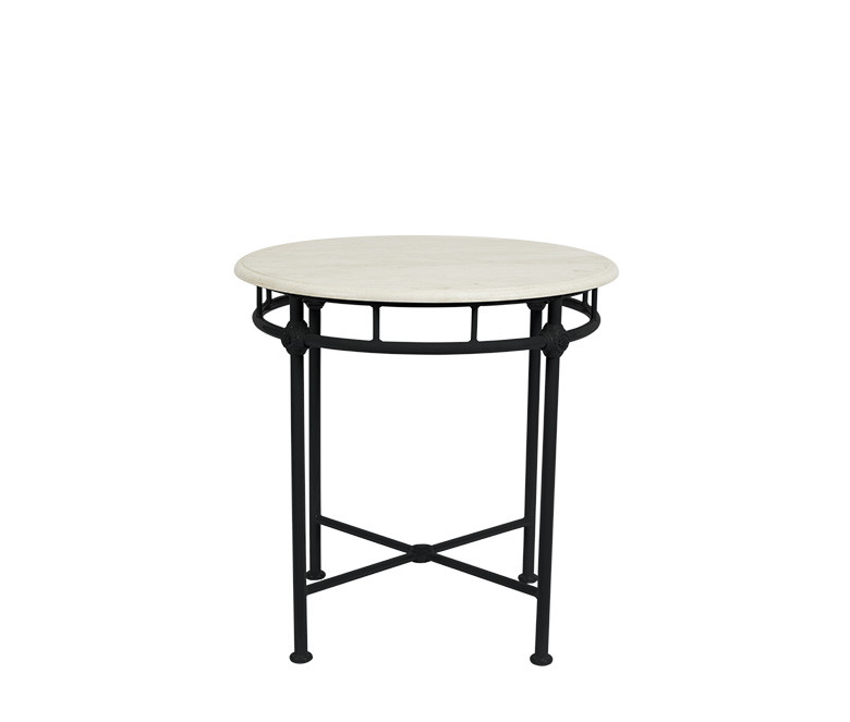 1800 Bistrot table - white marble tabletop