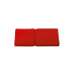 Seat and back rest cushion taupe Red