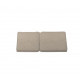 Seat and back rest cushion taupe Sand