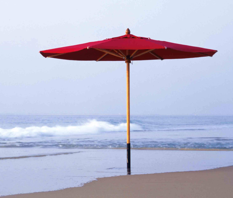 Square Parasol with cotton canvas 2.5 x 2.5 m