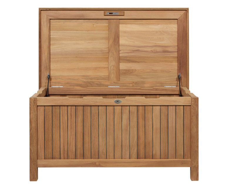 Teak cushion chest