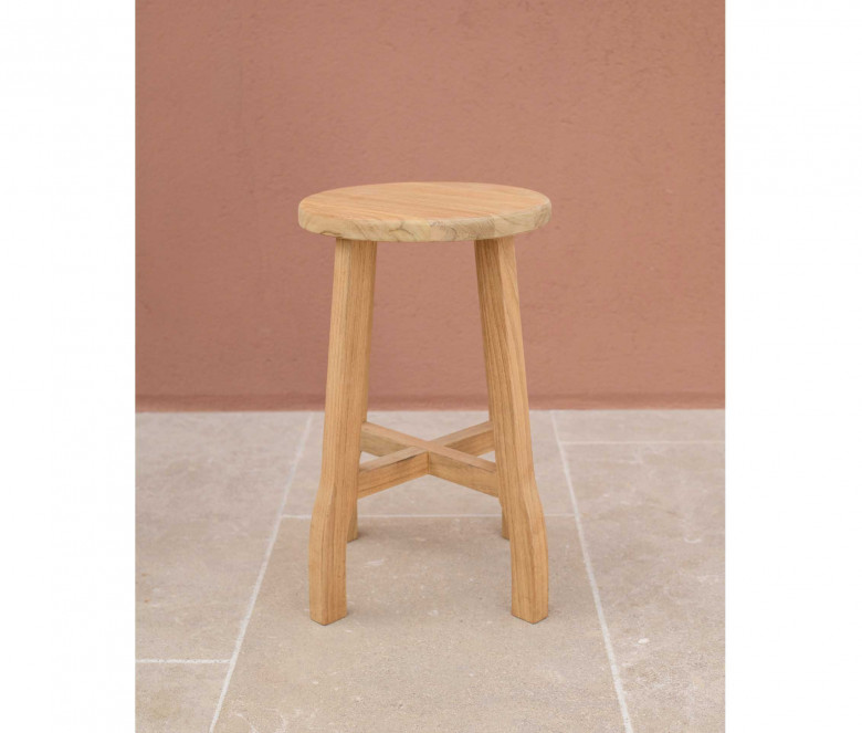 Teak stool - Exeter