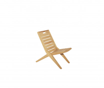 Teak low folding chair