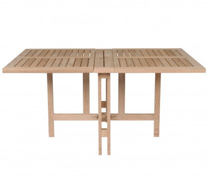 Teak folding table