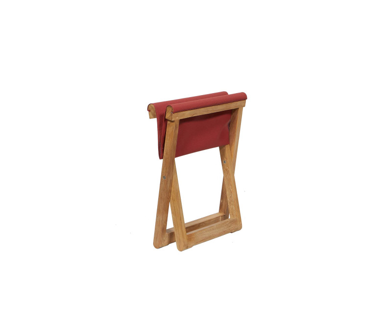 Red folding footrest