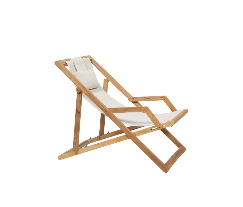 Ecru Batyline Deckchair