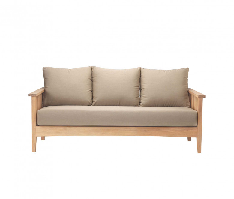 Sofa 3 seats in teak - Goa