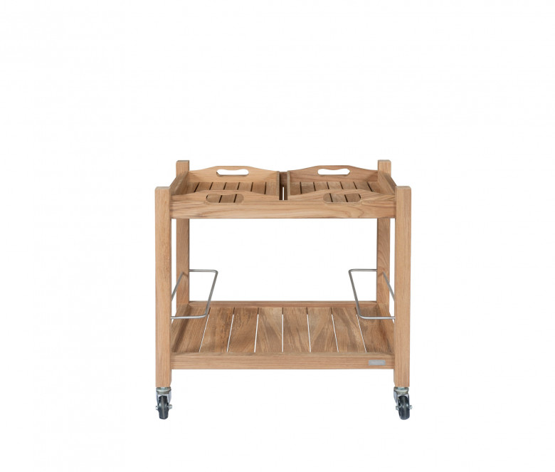 Teak drinks trolley