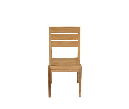 Teak stackable chair