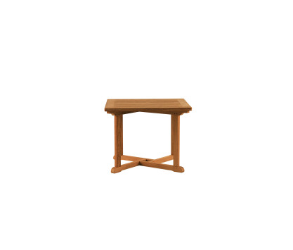 Square teak table