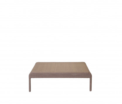 Woven resin low square table