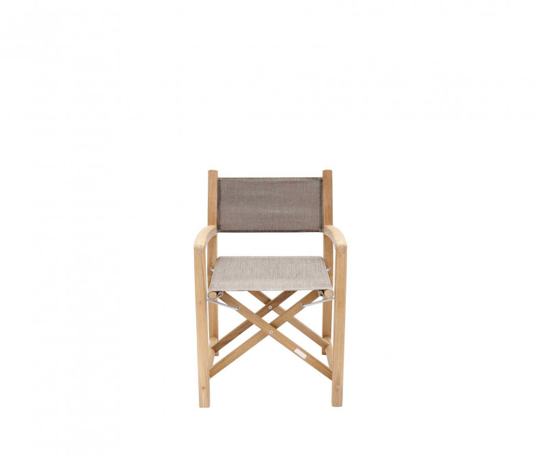 Eden taupe folding armchair