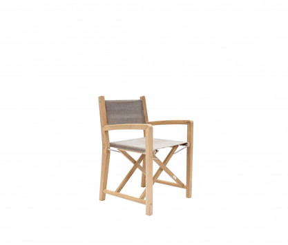 Eden taupe folding armchair