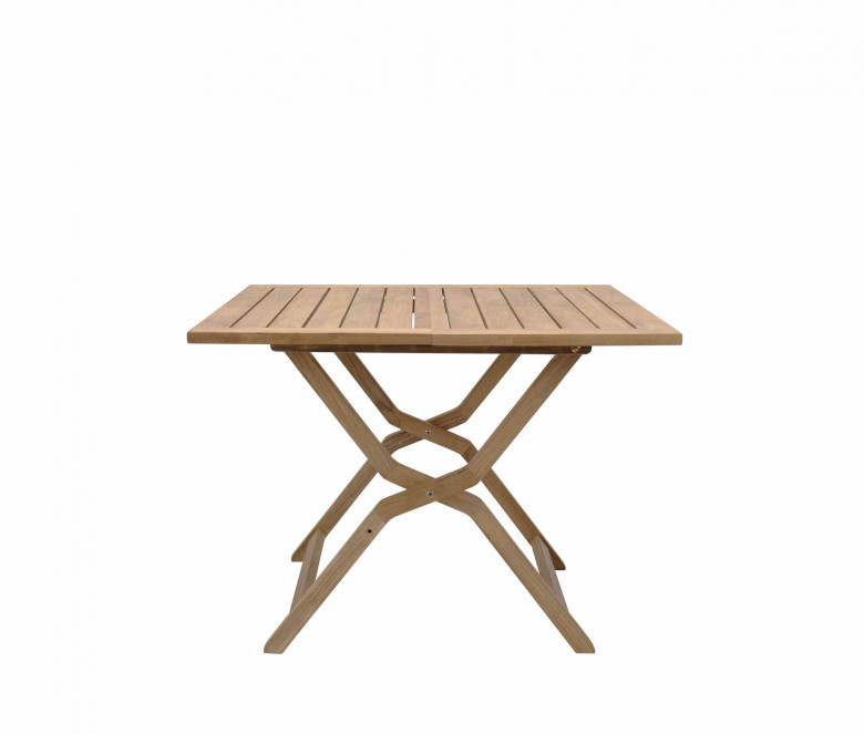 Teck folding table 100 x 100 cm