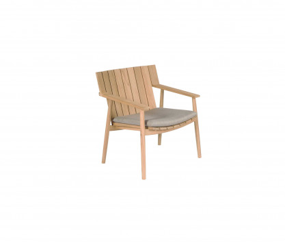 Teak low armchair